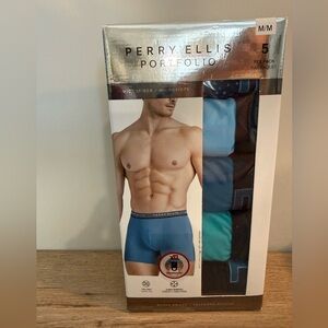 Perry Ellis Men's NEW set of 5 Boxer Briefs, Medium